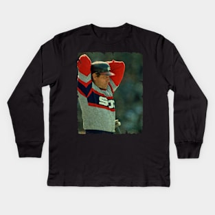 Carlton Fisk - 4 Home Runs Kids Long Sleeve T-Shirt